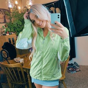 Columbia Lime Green Rain Jacket